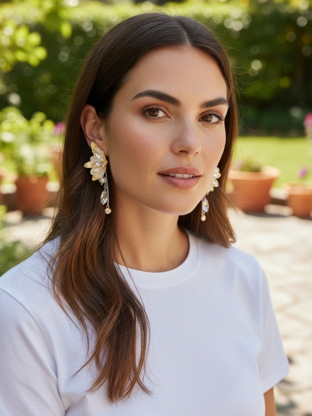 Gold Butterfly Wing Drop Earrings - Elegant Women’s Jewelry